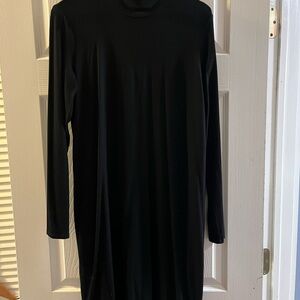 Eileen Fisher Classic Black Long Sleeve Dress